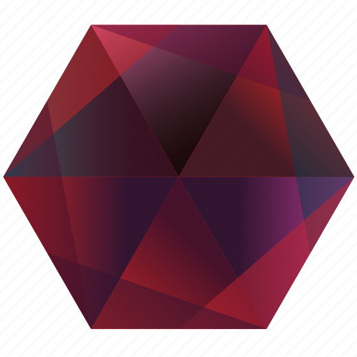 Base, gem, hexagon, pink, purple, red, ruby icon - Download on Iconfinder