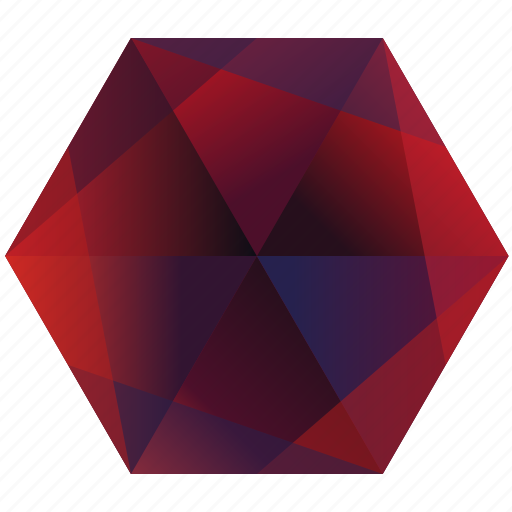 Base, blue, hexagon, play, red icon - Download on Iconfinder