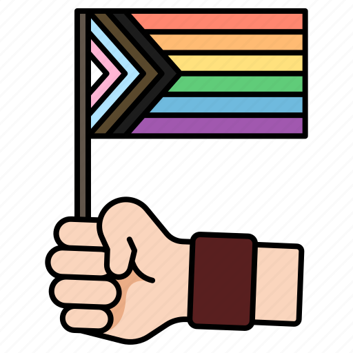 Flag, hand, rainbow, lgbtq, pride, lgbt, love icon - Download on Iconfinder