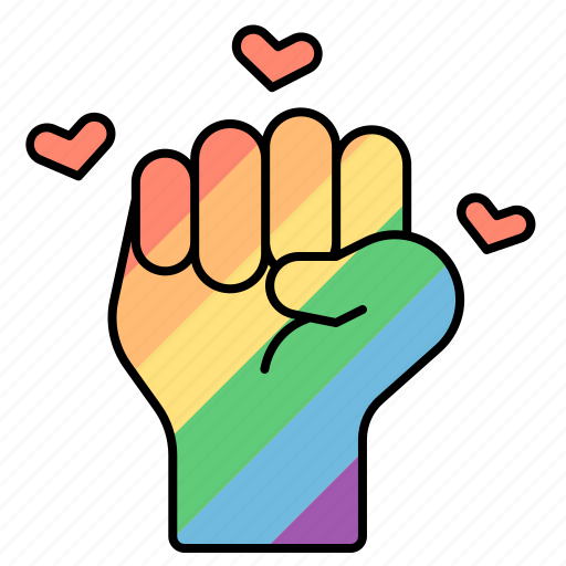 Hand, love, gesture, pride, lgbtq, power, support icon - Download on Iconfinder