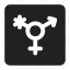 arrow, gender, genderqueer, square, direction, sex, sign 