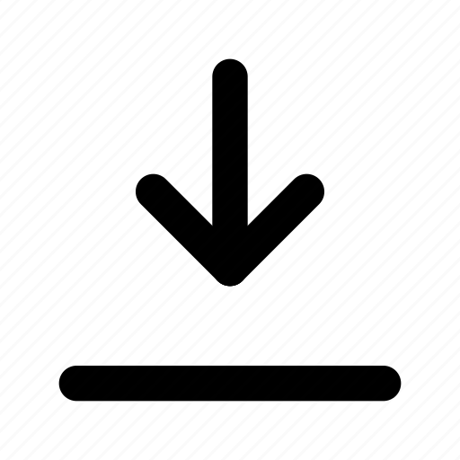 Arrow, bar, to, down icon - Download on Iconfinder