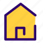home, home icon, house, mobile design, website 