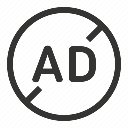 Ad, no, stop, advertising icon - Download on Iconfinder