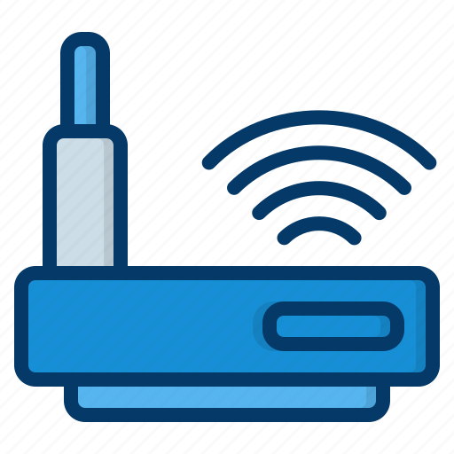 Wifi, router, wireless, modem, connectivity, electronics, communications icon - Download on Iconfinder
