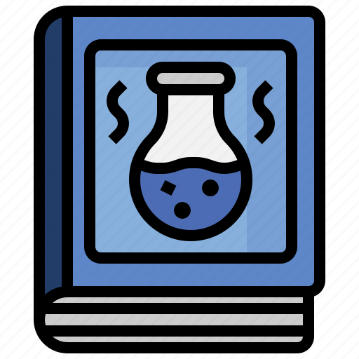 Book, chemistry, class, education, materials, test, tube icon - Download on Iconfinder
