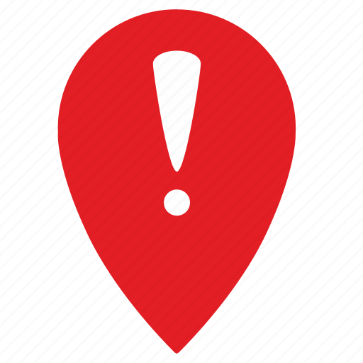 Attention, point, warning, danger, pointer, location, navigation icon - Download on Iconfinder