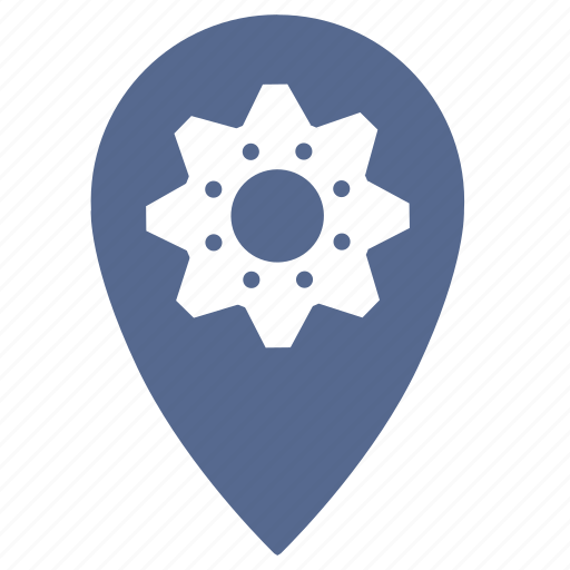 Gears, point, settings, shop, geo icon - Download on Iconfinder