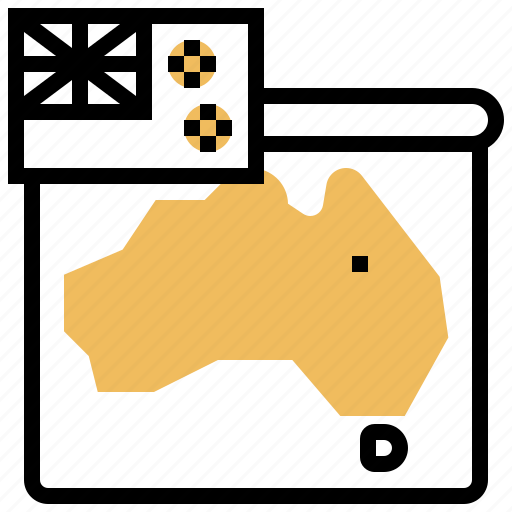 Australia, continent, country, map, sydney icon - Download on Iconfinder