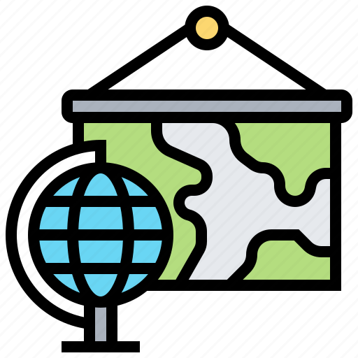 Continent, countries, earth, geography, map icon - Download on Iconfinder