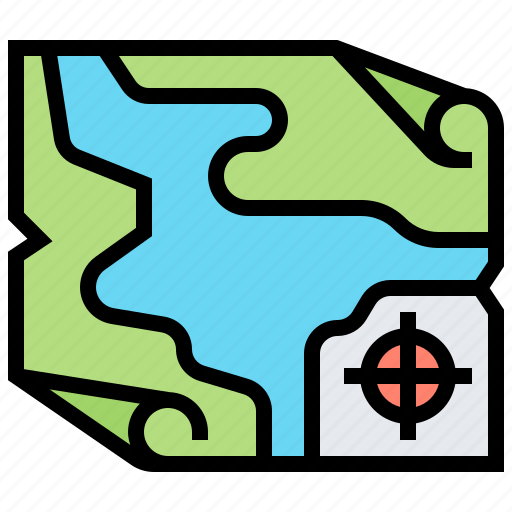 Contour, country, geography, location, map icon - Download on Iconfinder