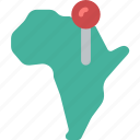 africa, geography, flag, national, pin