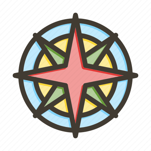Windroses, compass, direction, location, navigation icon - Download on Iconfinder