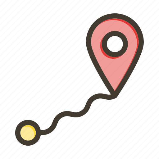 Route, location, map, navigation, direction icon - Download on Iconfinder