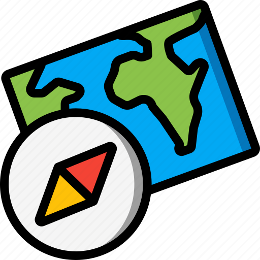 Compass, geography, map, location, navigation, pin icon - Download on Iconfinder