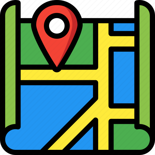 Geography, map, pin, street, location, navigation icon - Download on Iconfinder