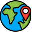 geography, globe, pin, location, navigation, world 