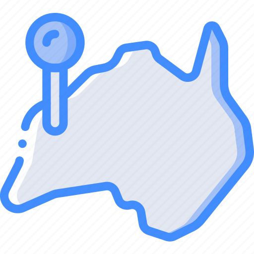 Australia, geography, country, location, map icon - Download on Iconfinder