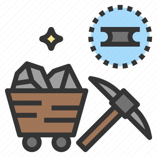 Iron, metal, mine, ore, worth icon - Download on Iconfinder