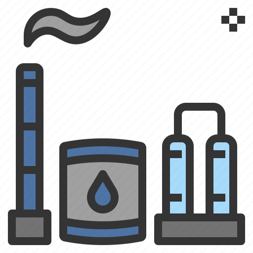 Fuel, industry, oil, petroleum, refinery icon - Download on Iconfinder