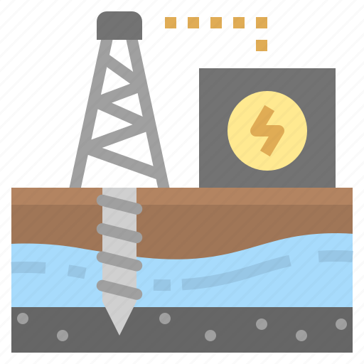 Drill, energy, generator, mining, powerhouse icon - Download on Iconfinder