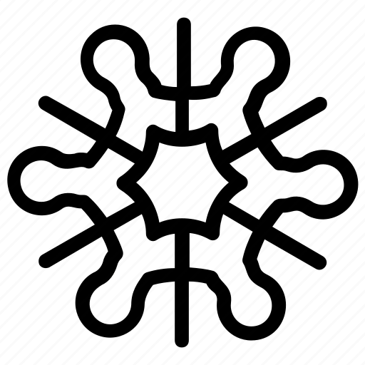 Christmas snowflake, flower snowflake, geometric snowflake, snowflake, snowflake design icon - Download on Iconfinder