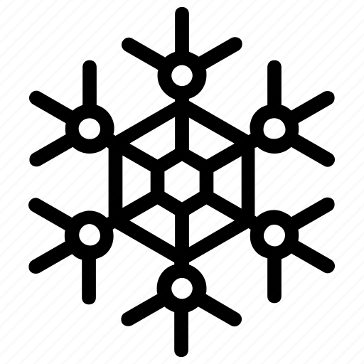 Christmas snowflake, crystal snowflake, geometric snowflake, holiday snowflake, snowflake icon - Download on Iconfinder