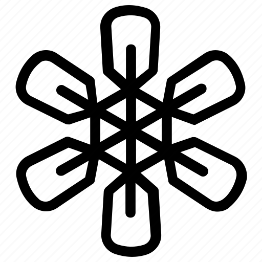Christmas snowflake, flower snowflake, geometric snowflake, holiday snowflake, snowflake icon - Download on Iconfinder