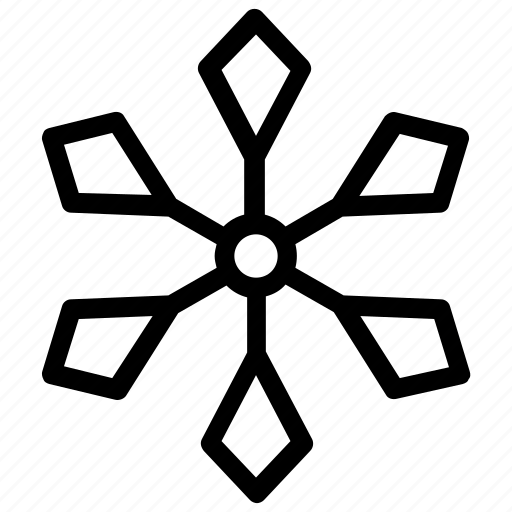 Geometric snowflake, hexagon snowflake, snowflake, snowflake design, snowflake drawing icon - Download on Iconfinder