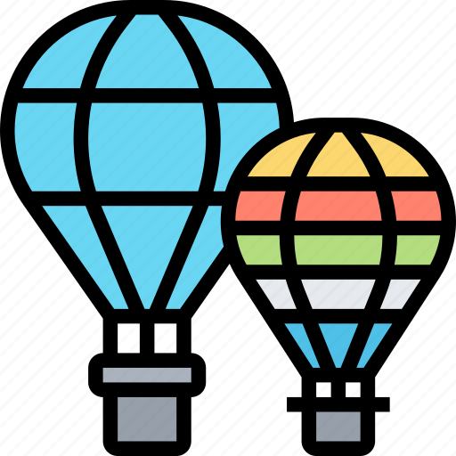 Balloons, hot, air, aircraft, travel icon - Download on Iconfinder