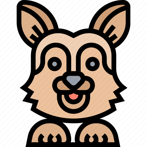 Dog, german, shepherd, breed, pet icon - Download on Iconfinder