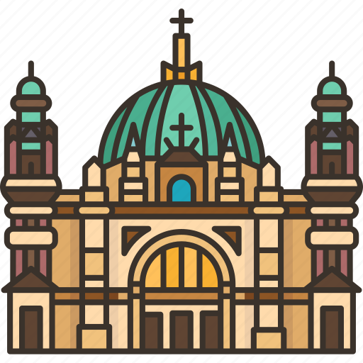 Berlin, cathedral, church, dome, historic icon - Download on Iconfinder