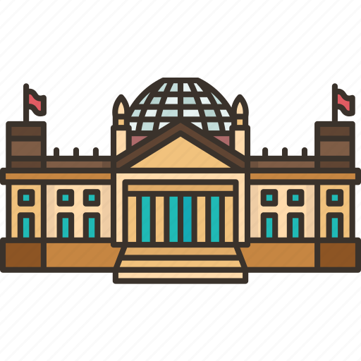 Reichstag, building, parliament, germany, architecture icon - Download on Iconfinder
