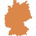 germany, map, country, national, geography