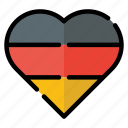 love, germany, heart, country, nation, flags