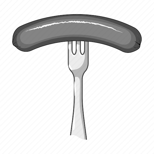 Food, fork, grill, pub, restaurant, sausage icon - Download on Iconfinder