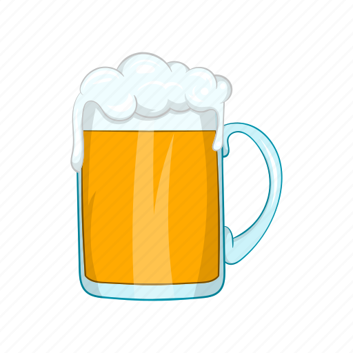 Alcohol, ale, beer, cartoon, drink, glass, mug icon - Download on Iconfinder