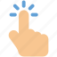click, finger, gestures, hand, tap icon icon 