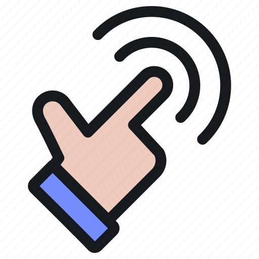 Gesture, finger, hand gesture, pointing, touch, tap, tapping icon - Download on Iconfinder