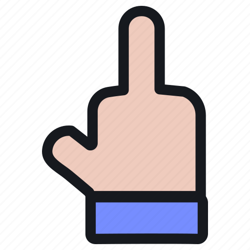 Gesture, middle finger, finger, fuck you, offensive, hand gesture, body part icon - Download on Iconfinder
