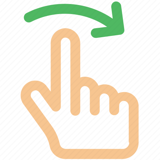 Arrow, finger, gesture, hand, rotate icon icon - Download on Iconfinder