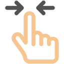 arrow, arrows, click, creative, directions, double, finger, fingers, gesture, grid, hand, interaction, left, line, press, right, select, shape, tap, touch, touch-gestures, work icon