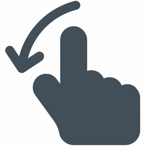 Arrow, finger, gesture, hand, rotate icon icon icon - Download on Iconfinder