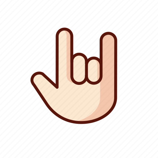 Gesture, hand, rock icon - Download on Iconfinder