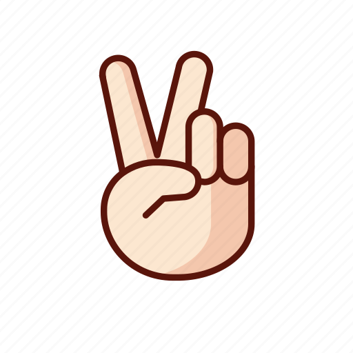Gesture, hand, peace, sign icon - Download on Iconfinder