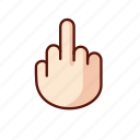 finger, fuck, gesture, hand, middle 