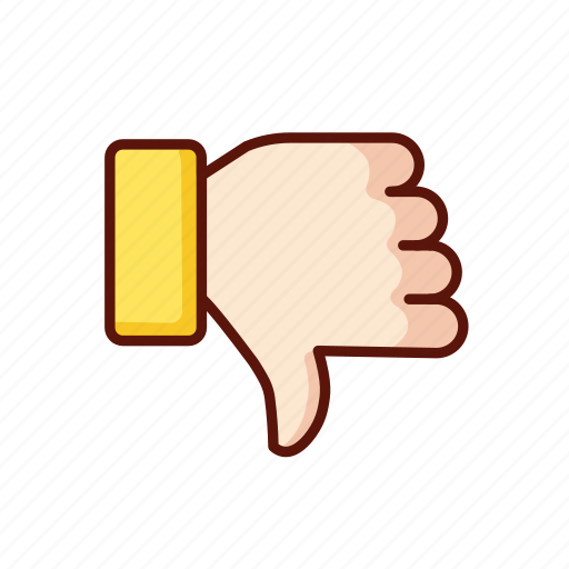 Dislike, down, hand, thumb, unlike icon - Download on Iconfinder