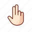 fingers, gesture, hand, swipe 