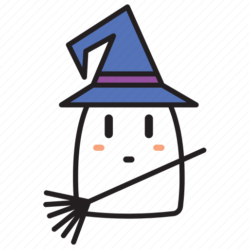 Halloween, ghost, costume, cute, witch icon - Download on Iconfinder