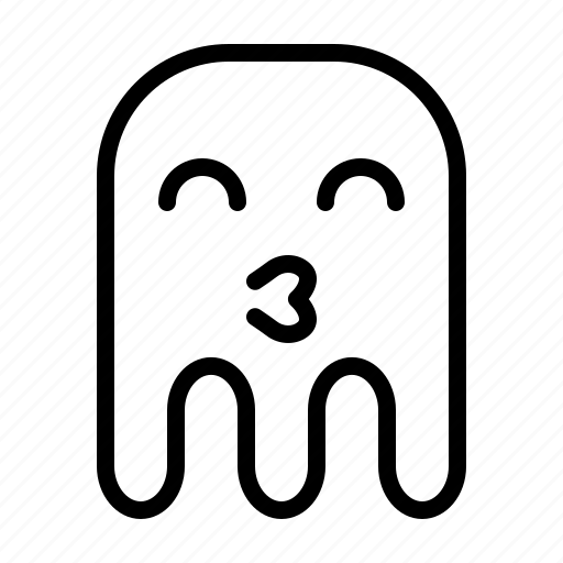 Emoji, ghost, kiss icon - Download on Iconfinder